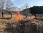遠山自然公園の野焼き